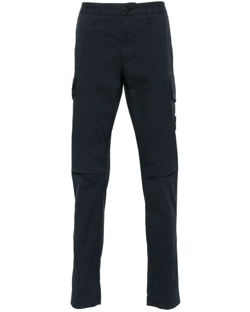 Stone Island Tapered-Hose mit Kompass-Patch - Blau Blau
