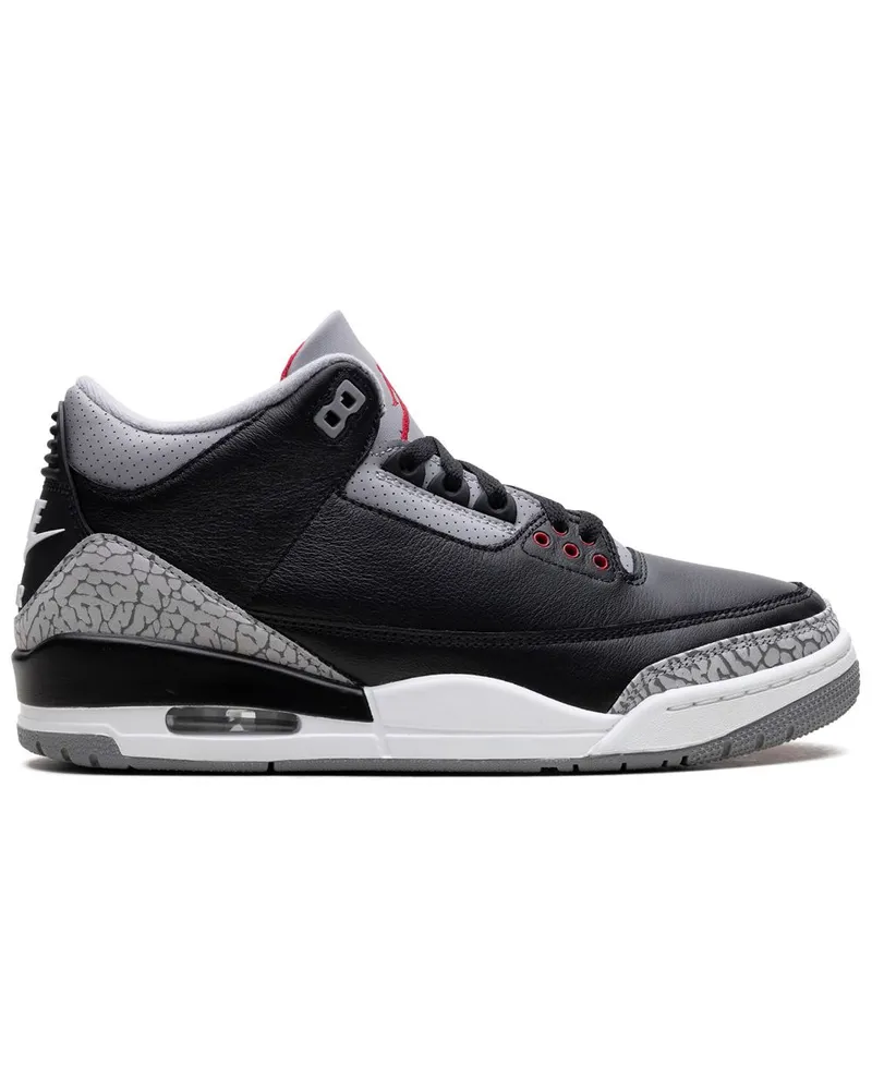 Jordan Air  3 Black Cement Sneakers - Schwarz Schwarz