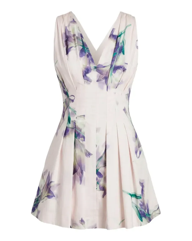 NICHOLAS Elvira floral-print mini dress - Rosa Rosa