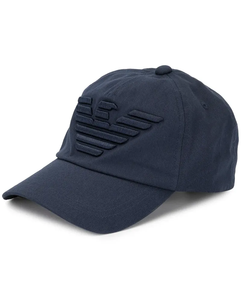 Emporio Armani Baseballkappe mit Logo-Stickerei - Blau Blau