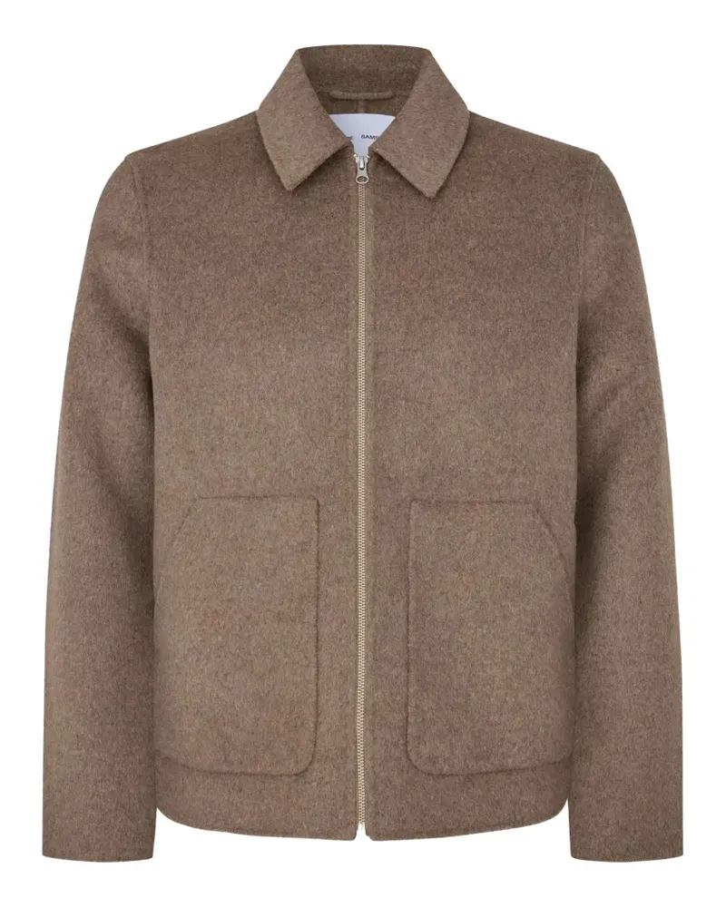 Samsøe & Samsøe Sapaulo Jacke mit Reißverschluss und aufgesetzten Taschen - Nude Nude