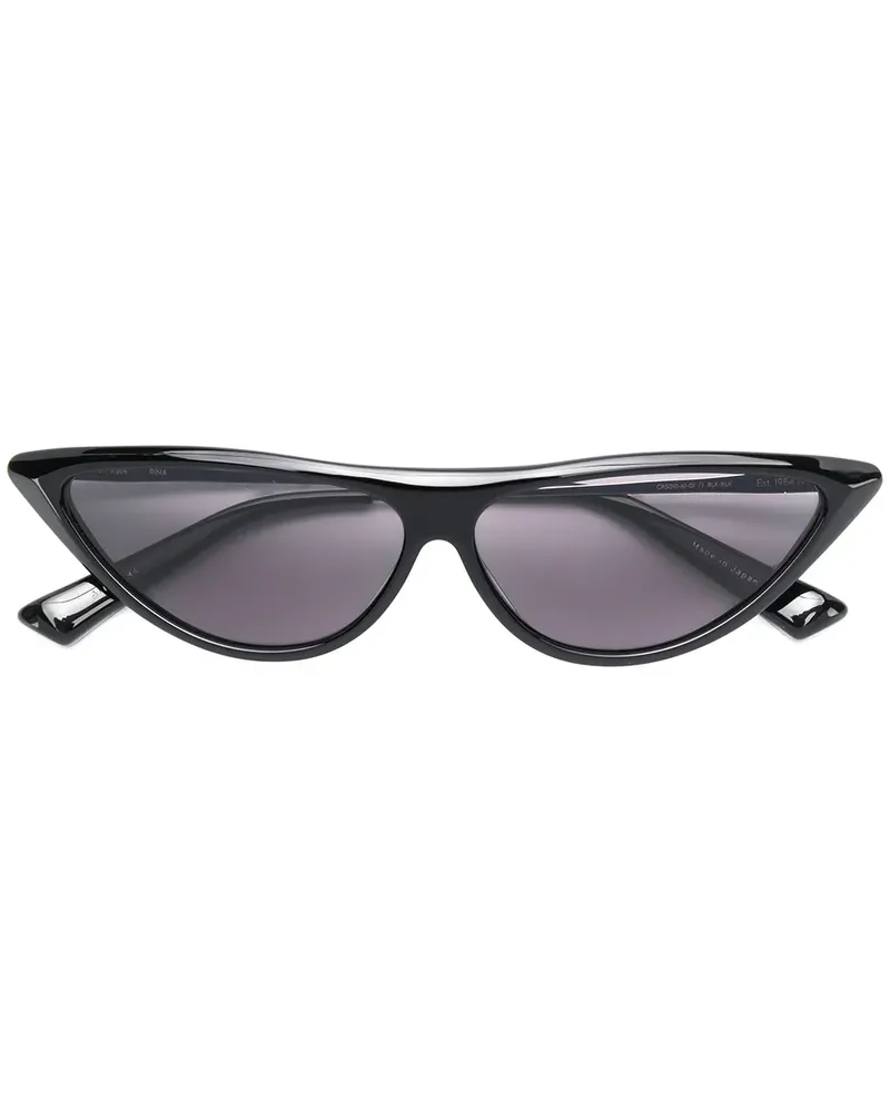 Christian Roth Rina' Sonnenbrille mit Cat-Eye-Gestell - Schwarz Schwarz