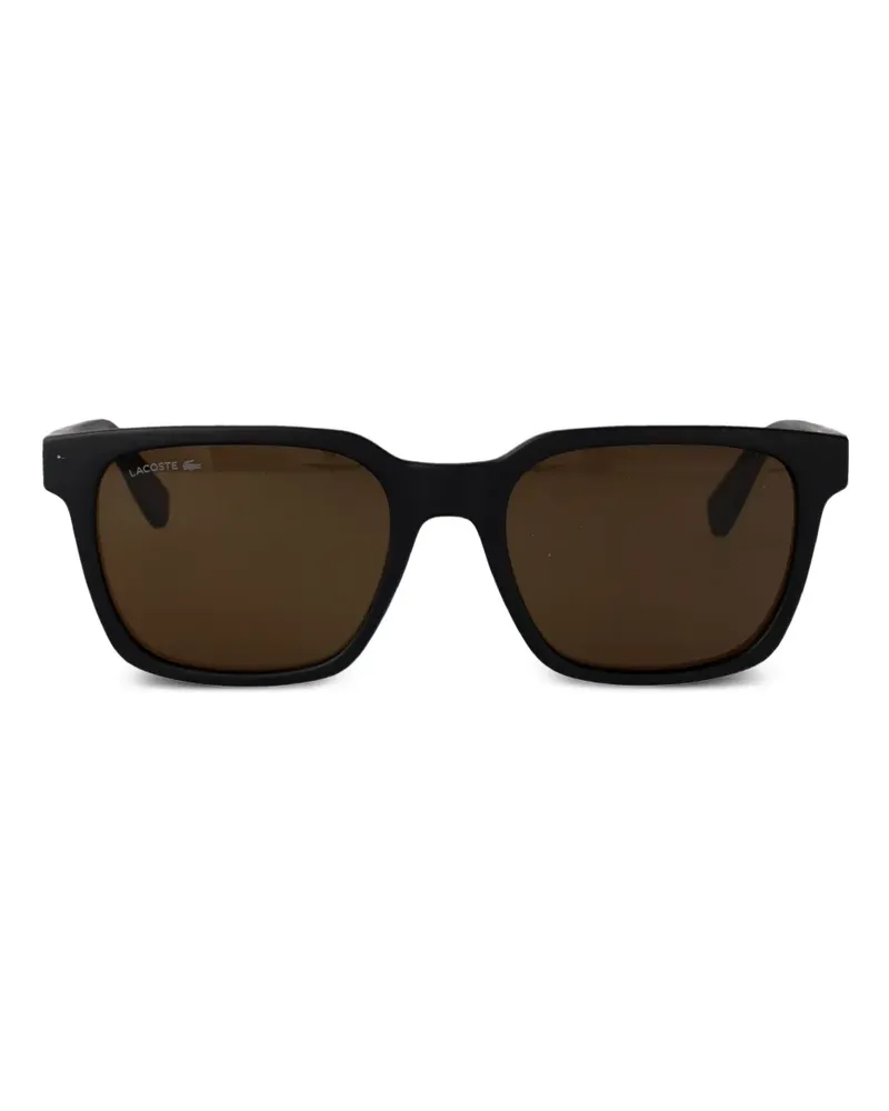 Lacoste Sonnenbrille mit eckigem Gestell - Schwarz Schwarz