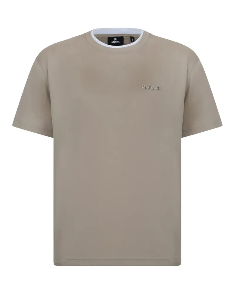 Mackage TEE-WNV double-collar crew-neck T-shirt - Nude Nude