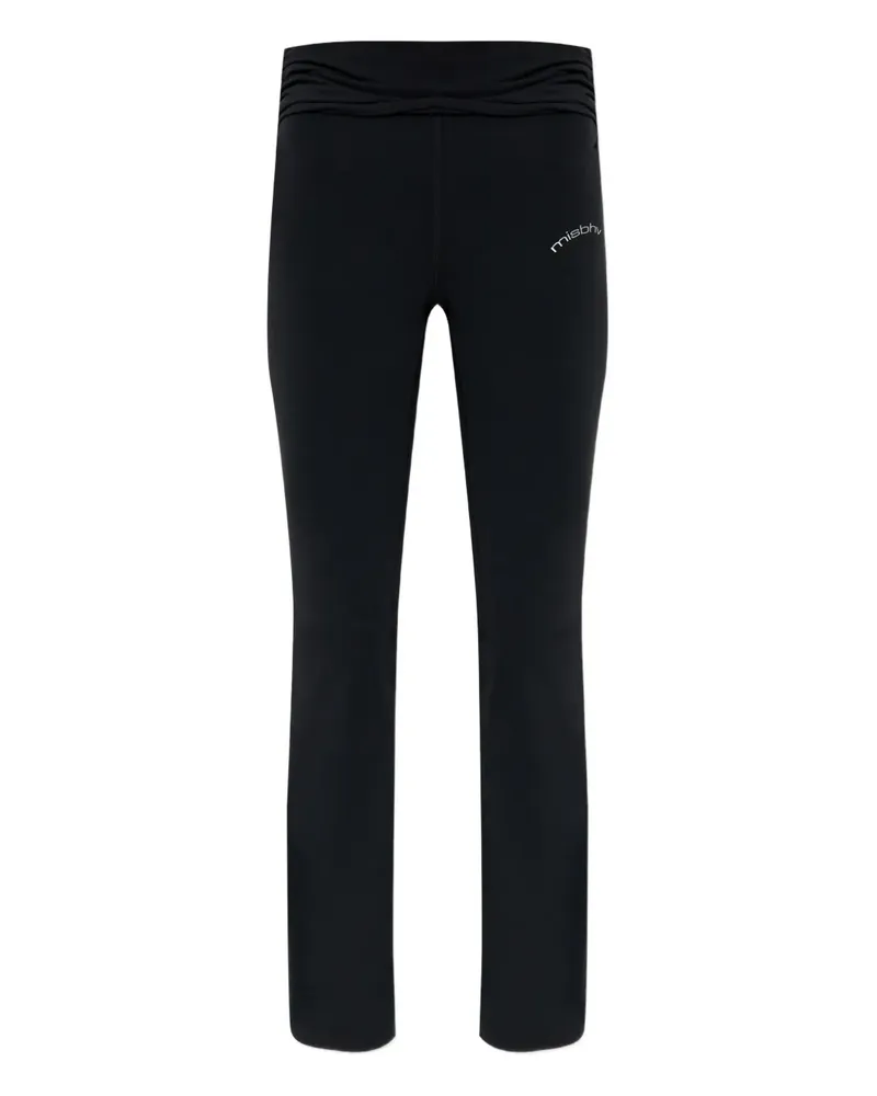 MISBHV Ausgestellte Hose mit Branding-Detail - Schwarz Schwarz