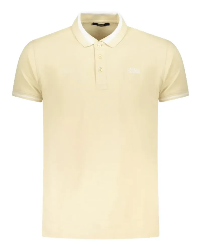 Roberto Cavalli logo-detail tipped polo shirt - Nude Nude