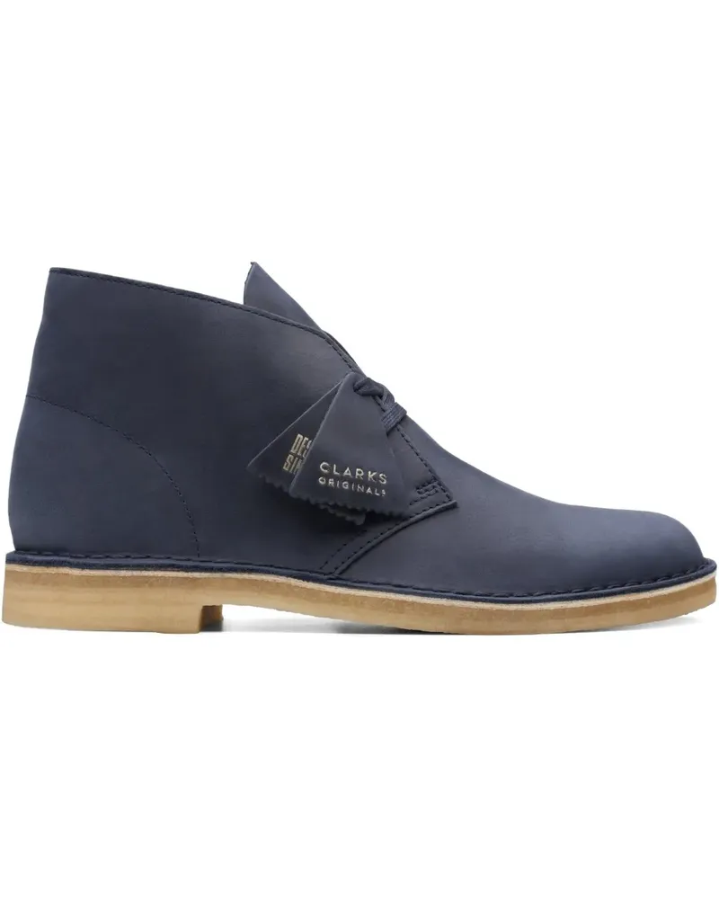 Clarks Navy" Desert-Boots aus Leder - Blau Blau