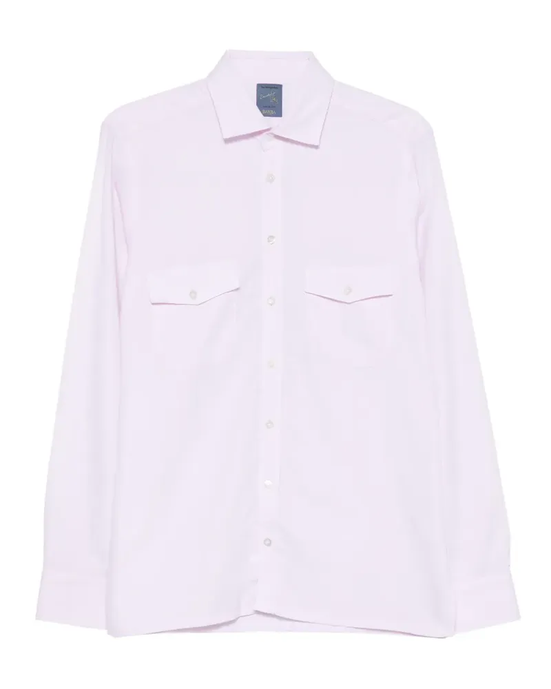 BARBA Hemd mit Klappentasche - Rosa Rosa