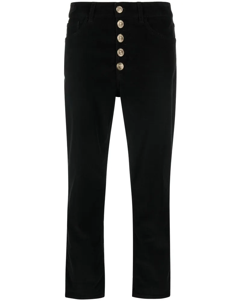 Dondup Klassische Cropped-Hose - Schwarz Schwarz