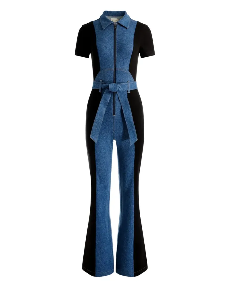 Alice + Olivia Gorgeous Jumpsuit mit Einsätzen - Blau Blau
