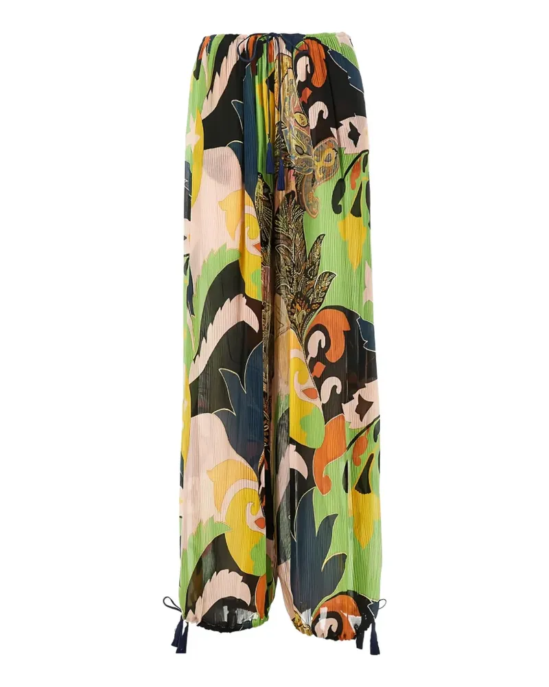Etro patterned trousers - Grün Grün