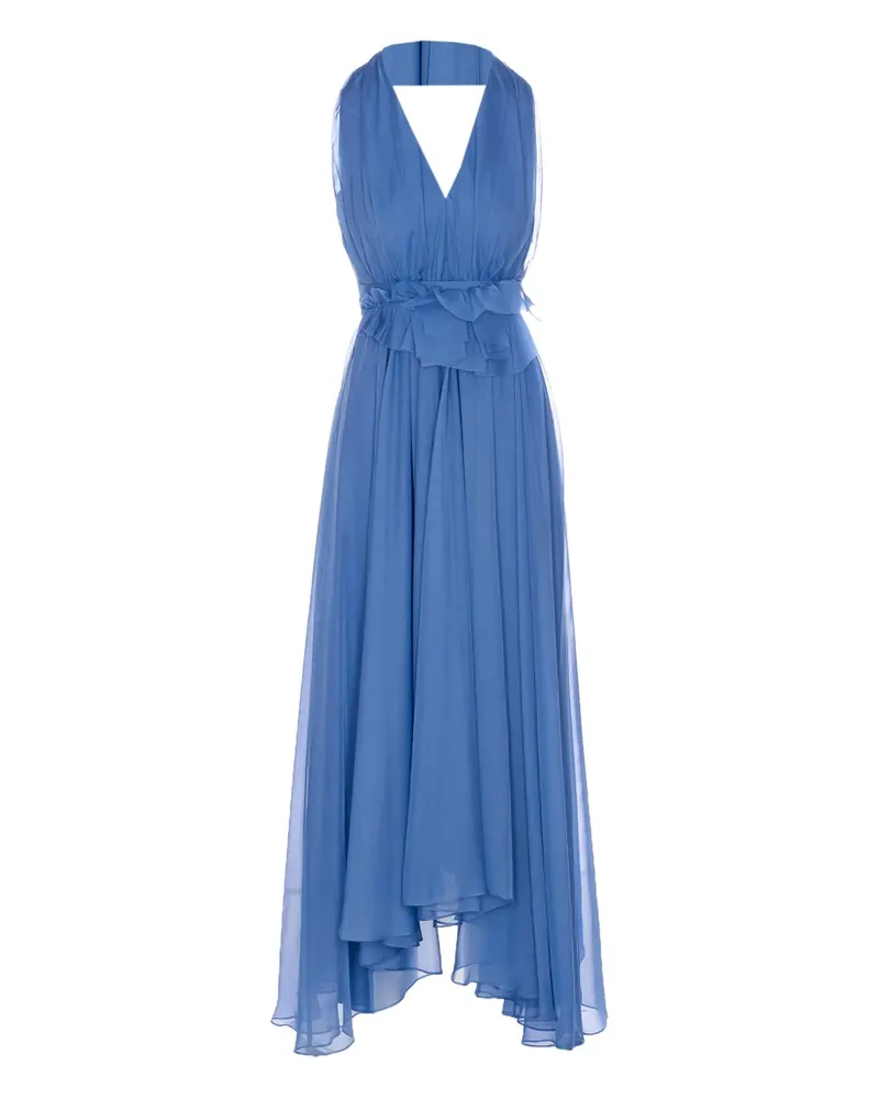 Liu Jo Kleid mit V-Ausschnitt - Blau Blau