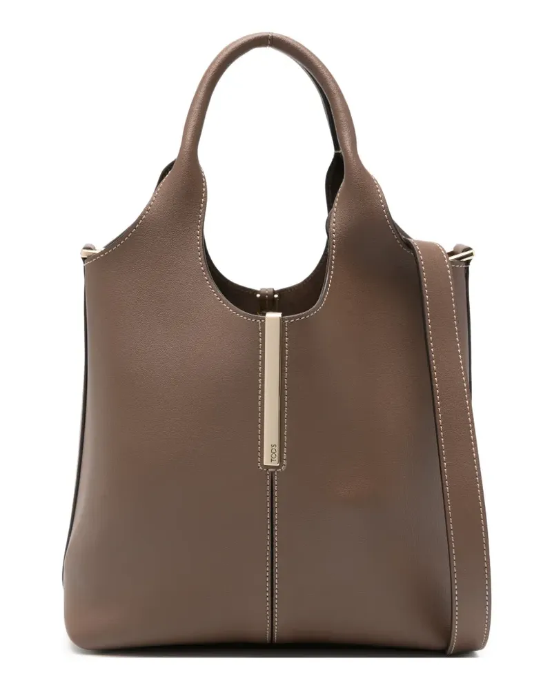 TOD'S Klassische Schultertasche - Braun Braun