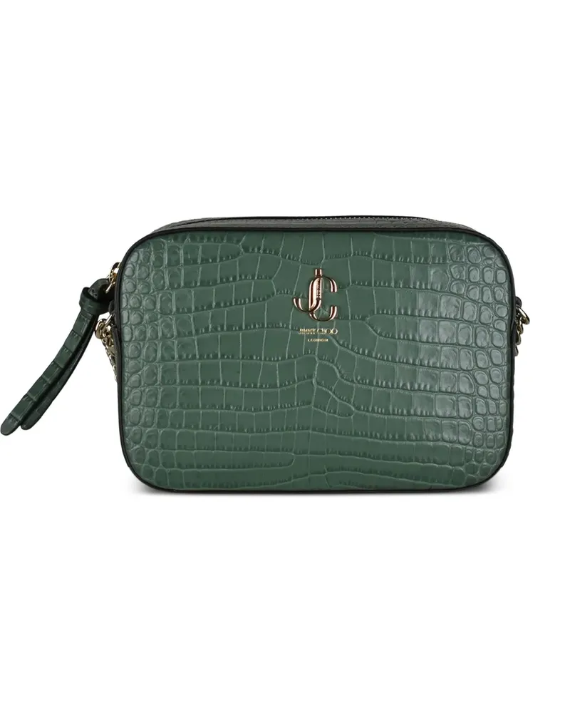 Jimmy Choo Schultertasche mit Logo - Grün Grün