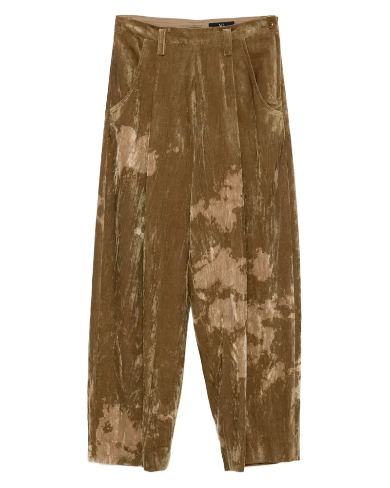 Yohji Yamamoto Hose mit Print - Nude Nude