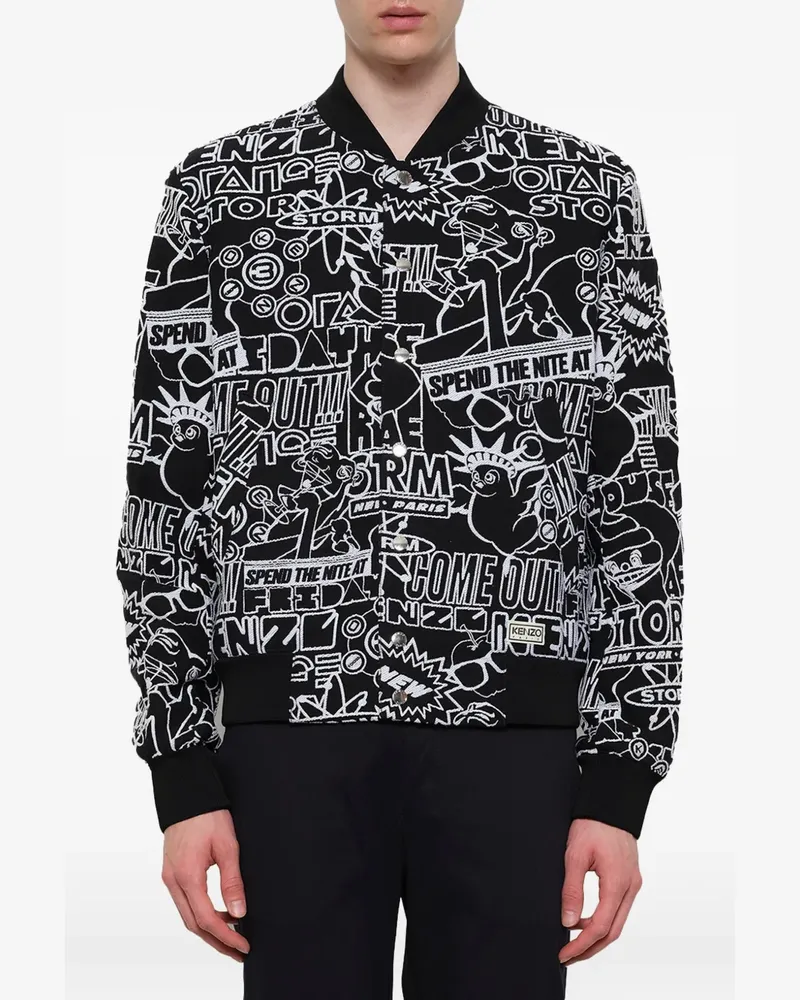 Kenzo Storm Flyer' Bomberjacke - Schwarz Schwarz