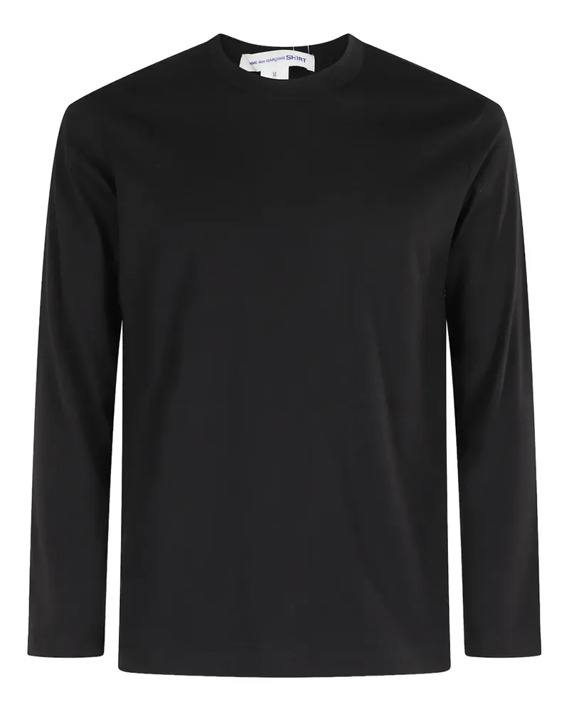 Comme des Garçons Klassisches Langarmshirt - Schwarz Schwarz