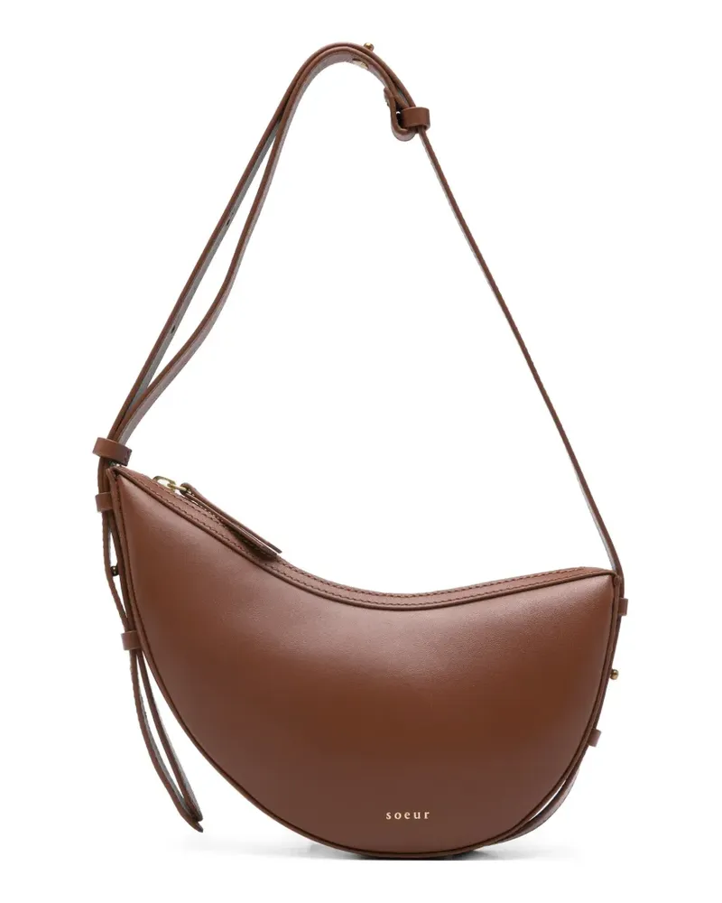 Soeur Wino Mini Schultertasche mit Reißverschluss - Braun Braun