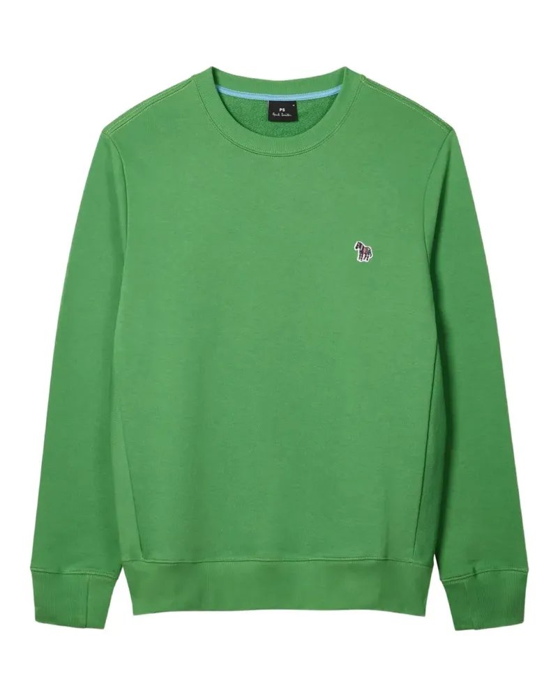 Paul Smith zebra-motif crew-neck sweatshirt - Grün Grün