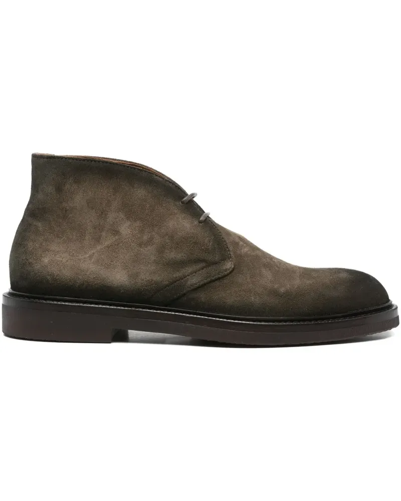 Officine Creative Italia Schnürstiefel aus Wildleder - Grün Grün