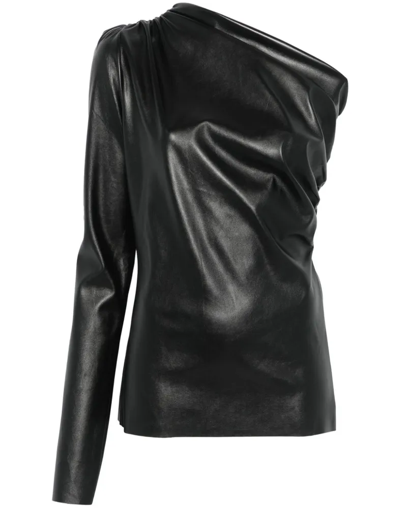 ALCHEMY x Lia Aram asymmetrisches Top - Schwarz Schwarz