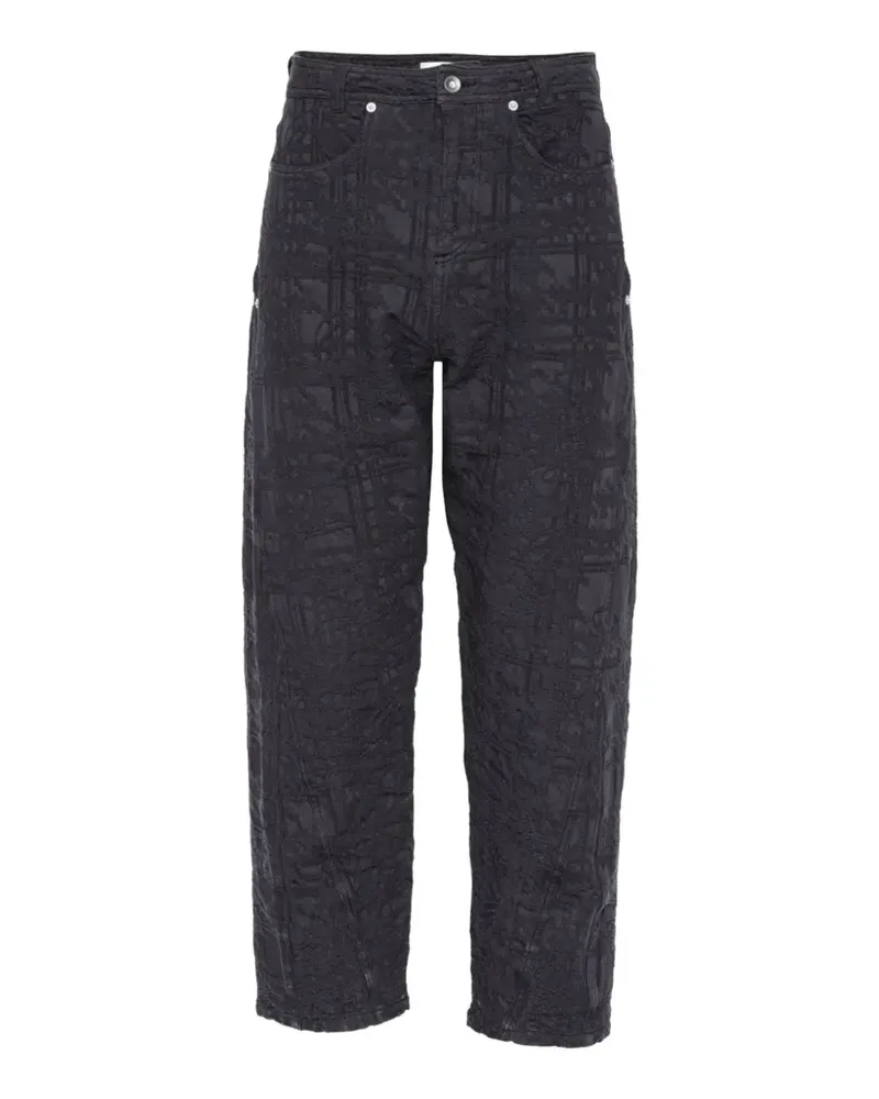 Henrik Vibskov Amphi Hose aus Jacquard - Schwarz Schwarz