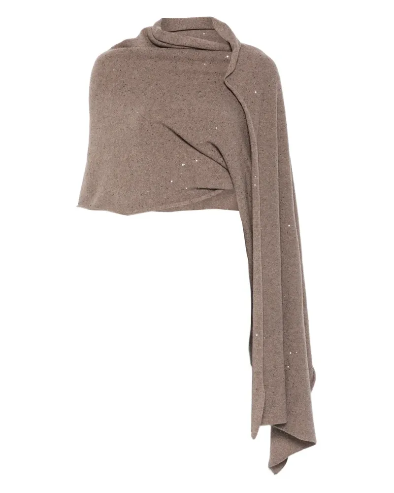 Antonelli Firenze Terenzia Cardigan mit Pailletten - Braun Braun
