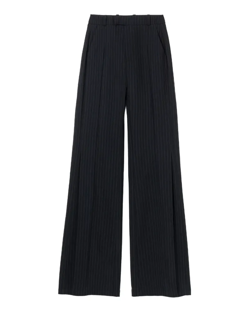 Séfr Jess pinstripe-pattern trousers - Schwarz Schwarz