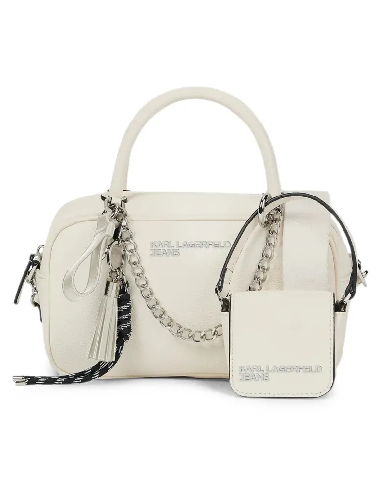 Karl Lagerfeld Tote Bag mit Anhänger - Nude Nude