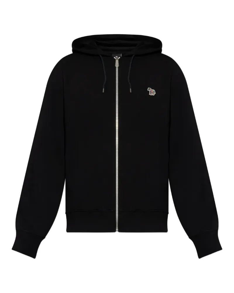 Paul Smith Zebra-patch zip-up hoodie - Schwarz Schwarz