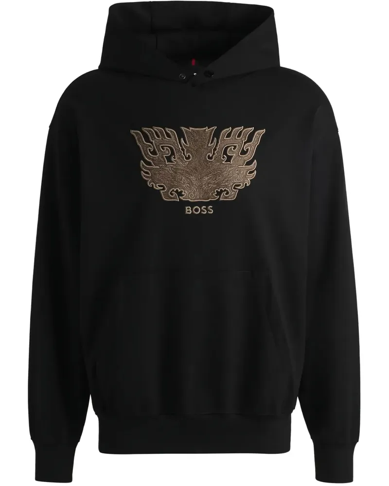 HUGO BOSS x Creation of the Gods Taotie Hoodie - Schwarz Schwarz