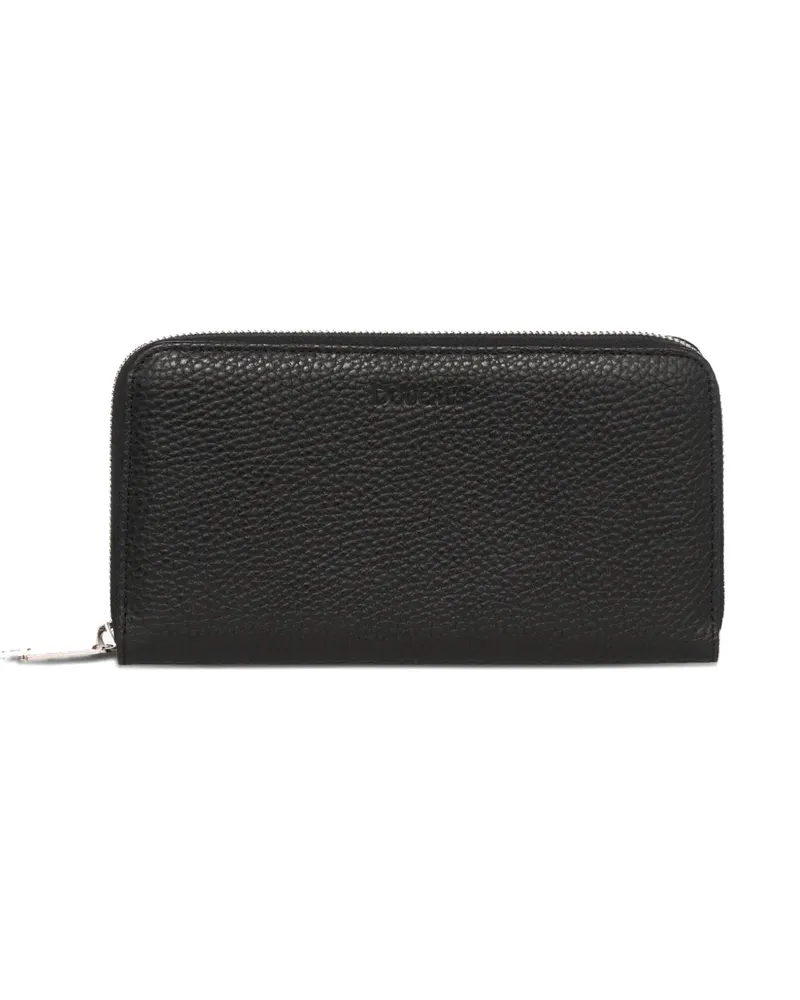 Doucal´s leather continental wallet - Schwarz Schwarz