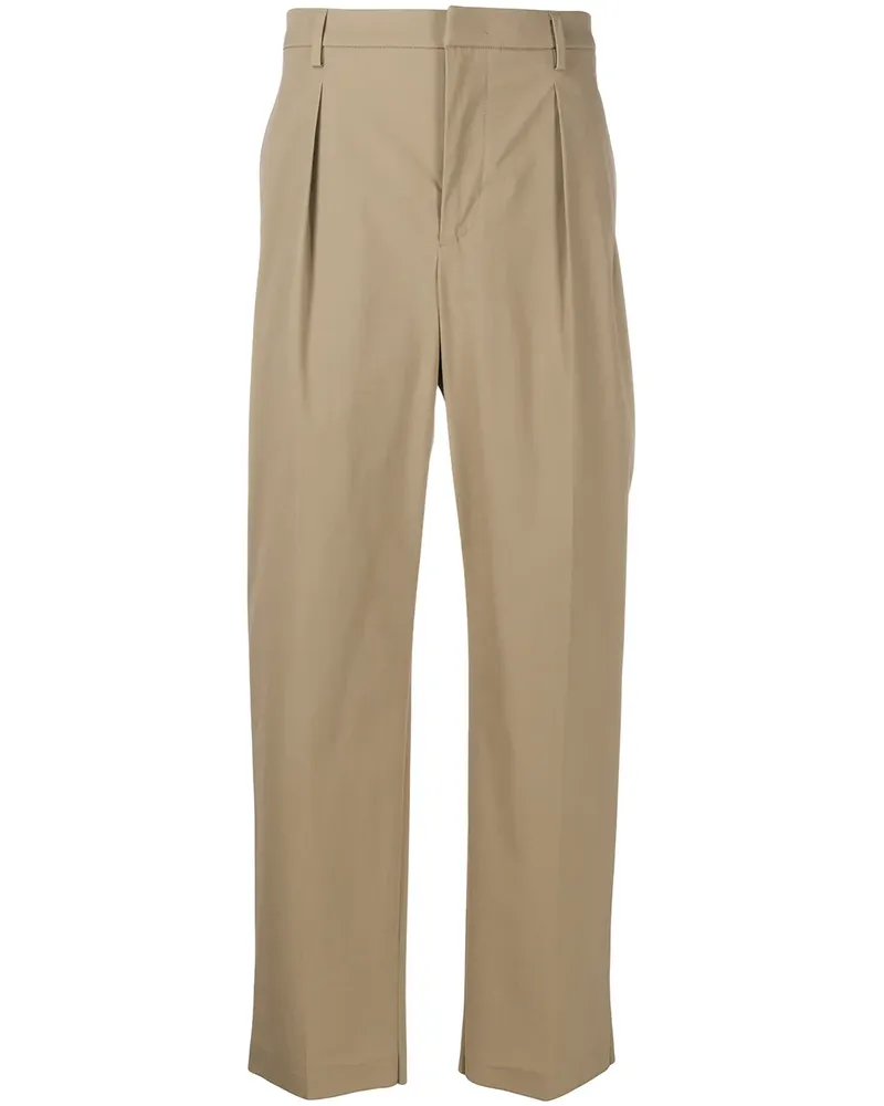 Valentino Garavani Gerade Hose mit Bundfalten - Nude Nude