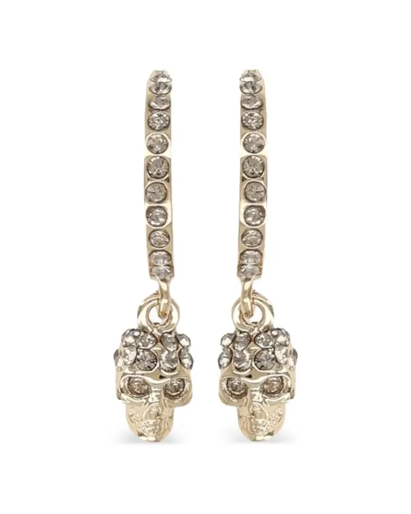 Alexander McQueen Verzierte Skull Ohrringe - Gold Gold