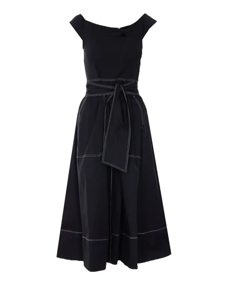 Liu Jo cutout belted midi dress - Blau Blau