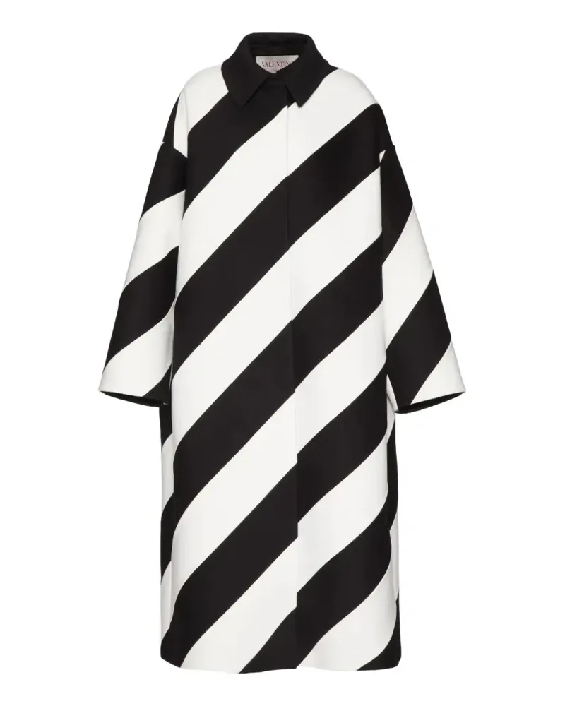 Valentino Garavani Compact Drap Strhype Mantel - Schwarz Schwarz