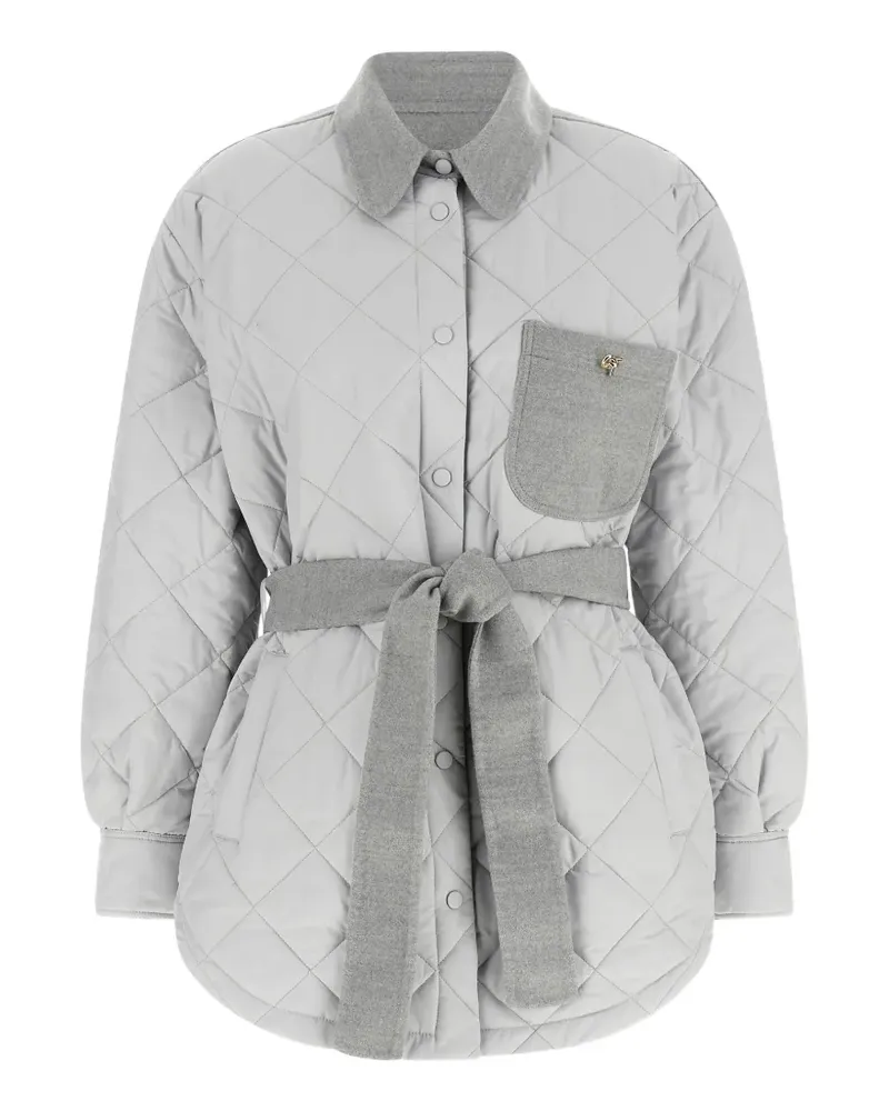 Fabiana Filippi quilted belted jacket - Grau Grau