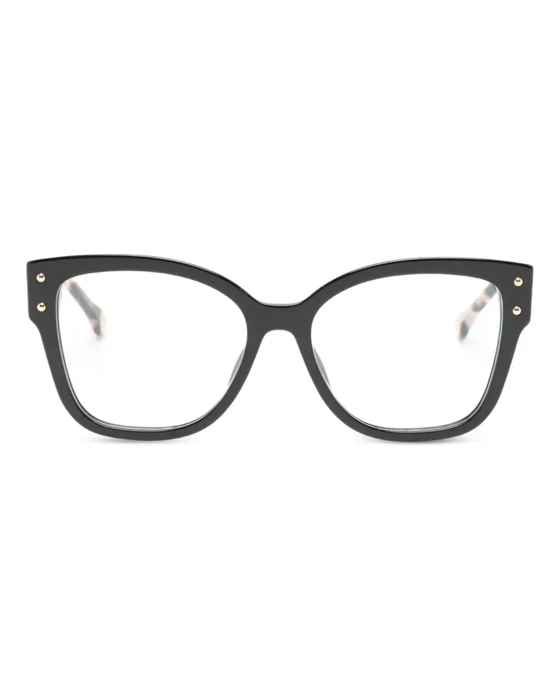 Carolina Herrera New York Cat-Eye-Brille in Schildpattoptik - Schwarz Schwarz