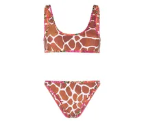 Coolio Bikini mit Giraffen-Print