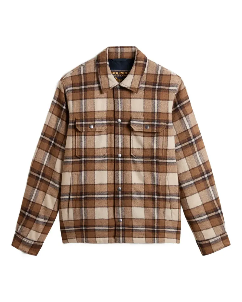 Woolrich Hemdjacke mit Alaskan Check-Print - Braun Braun