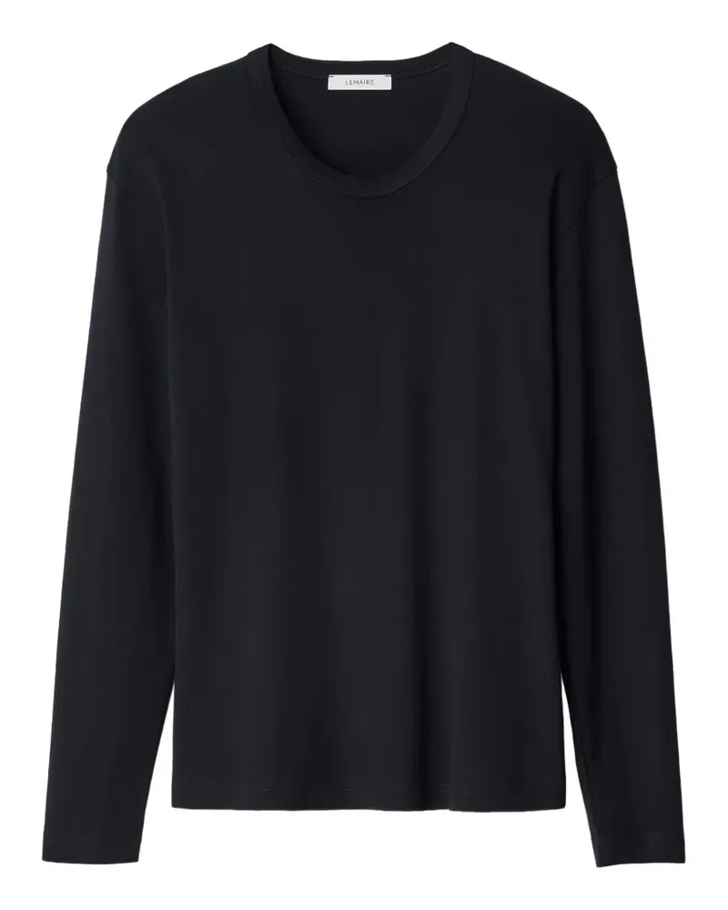 Christophe Lemaire rib long-sleeve top in jersey - Schwarz Schwarz