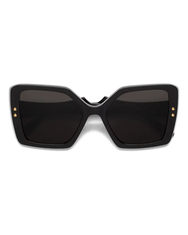 Marni Nimrela Sonnenbrille mit eckigem Gestell - Schwarz Schwarz