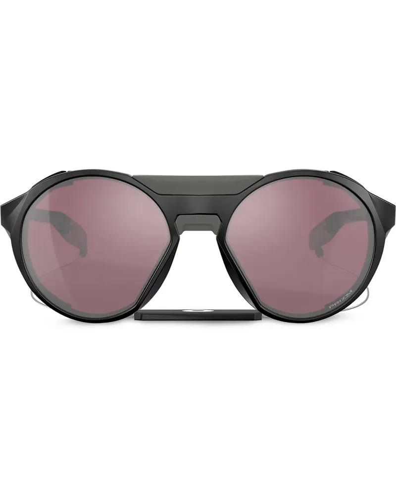 Oakley Runde Oversized-Sonnenbrille - Schwarz Schwarz