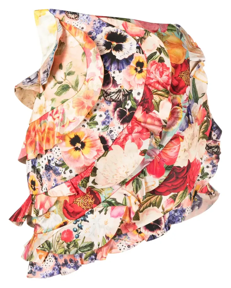 Zimmermann Rock mit Blumen-Print - Nude Nude