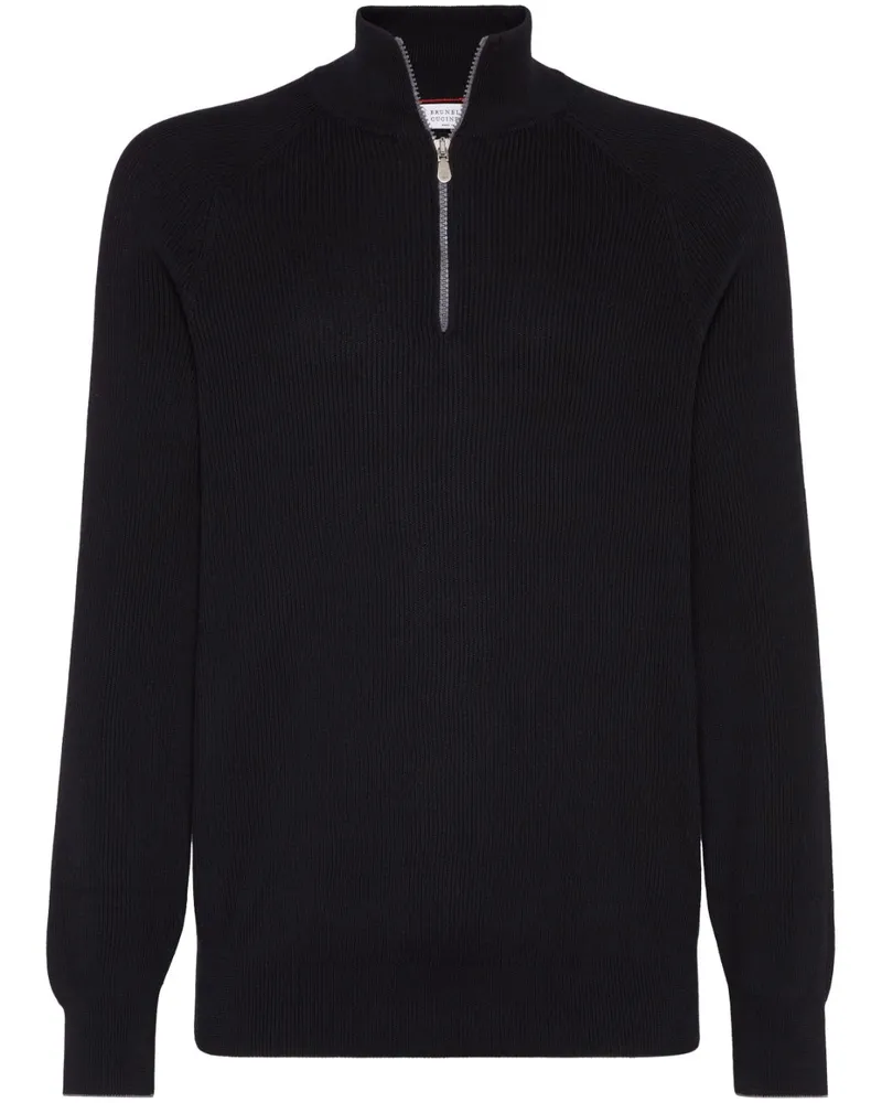 Brunello Cucinelli Pullover aus Baumwolle - Schwarz Schwarz