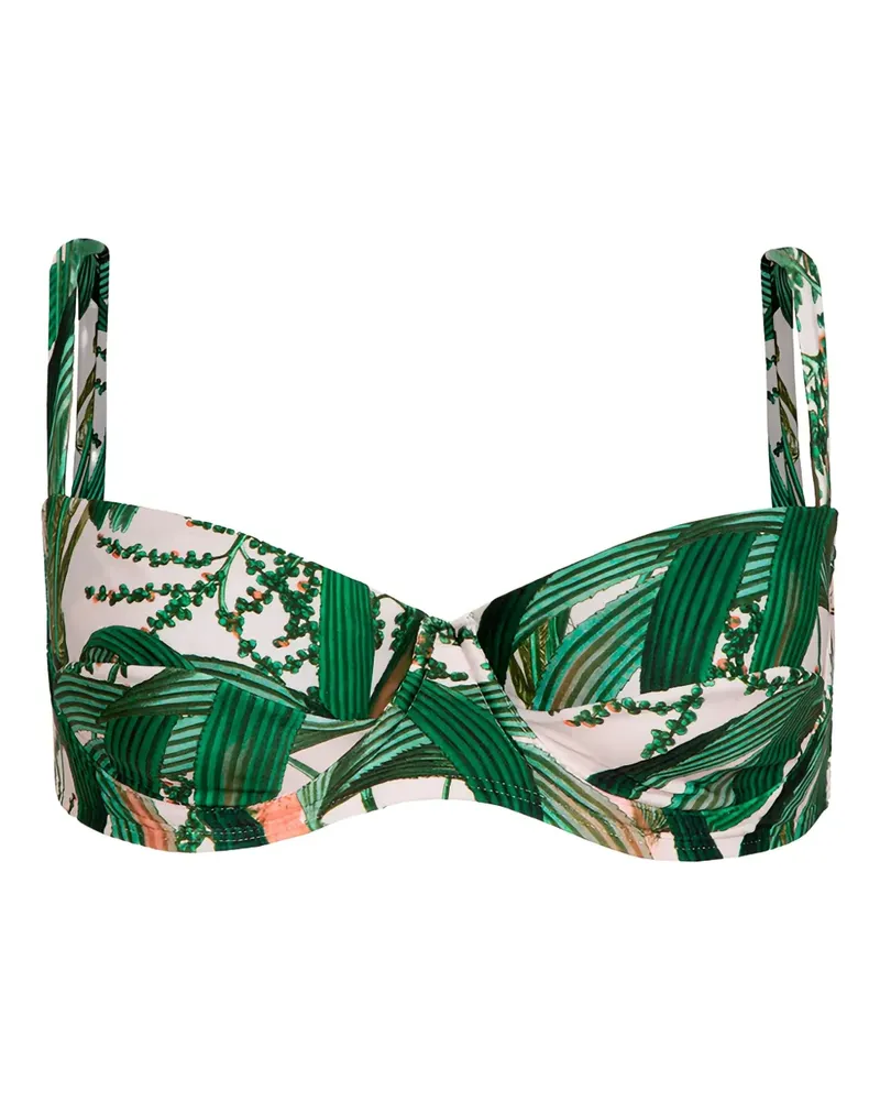 Lenny Niemeyer Bikinioberteil mit Logo-Print - Grün Grün