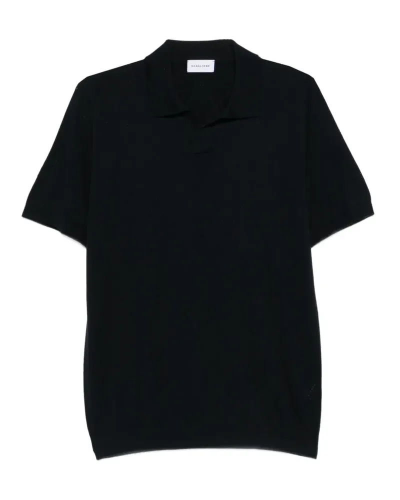 Scaglione diamond short-sleeve polo shirt - Blau Blau