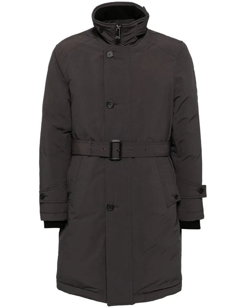 ManOnTheBoon Langer Daunenmantel - Grau Grau