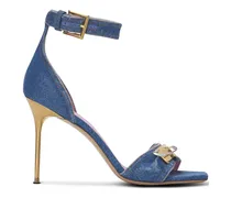 Safety Pin Sandalen - Blau