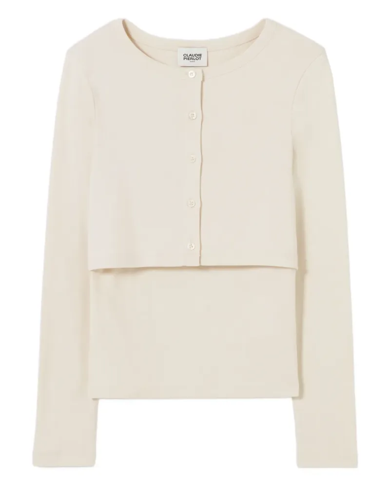 Claudie Pierlot Geknöpfter Pullover - Nude Nude